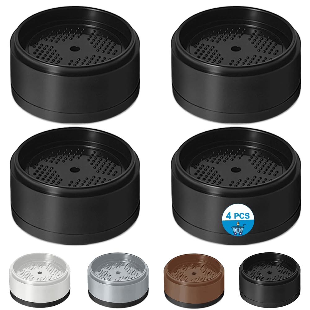 Photo 1 of Bed Risers 1 inch, 2 inch, 3 inch, 4 inch Heavy Duty, Adjustable Furniture Riser for Table Desk Couch Sofa Chair Refrigerator Washing Machine, Stackable Bed Raisers Blocks (Black 4 Pack, 1 inch)
