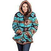 TrailCrest Ladies Smart Plush Sherpa Lined Hooded Sweater Jacket, Zip Up