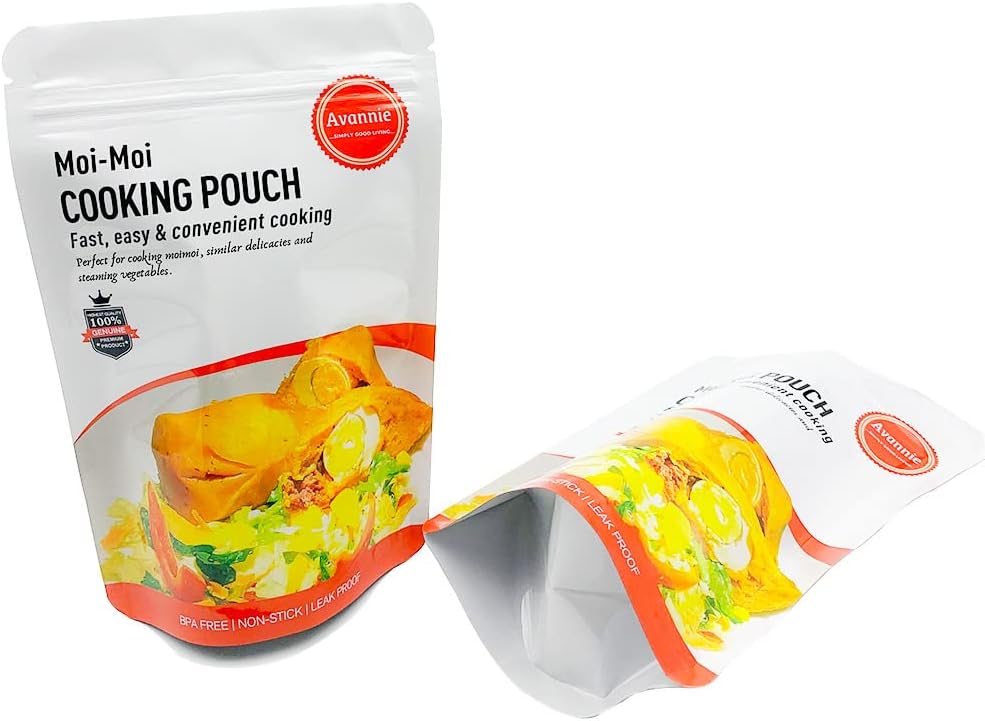 Avannie Moi Moi Cooking Pouch Pack of 50 Premium Reusable BPA-Free