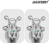 JASSFERRY Victorian Basin Taps Pair 1/4 Turn Hot Cold Chrome 1/2" view 5