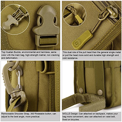 Huntvp Military Tactical MOLLE Phone Pouch Waist Belt Bag Pack Gear