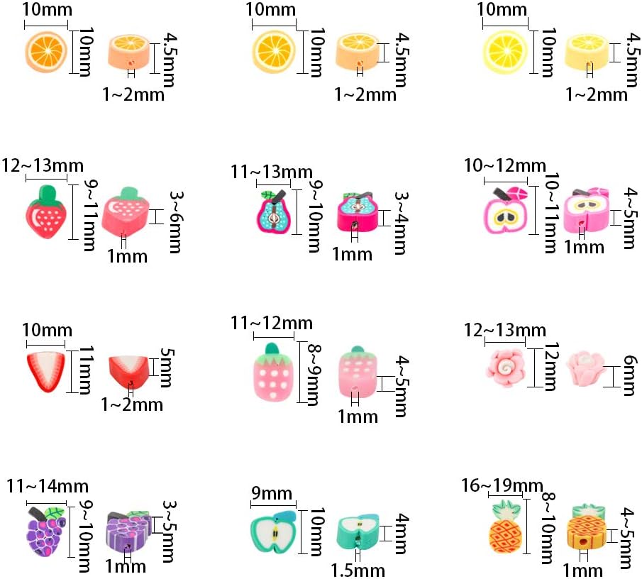 NBEADS 180 Pcs Polymer Clay Beads - Image 3