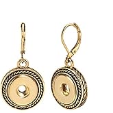 Ginger Snaps PETITE (Simulated) Gold Rope Earrings GP95-02 Interchangeable Jewelry