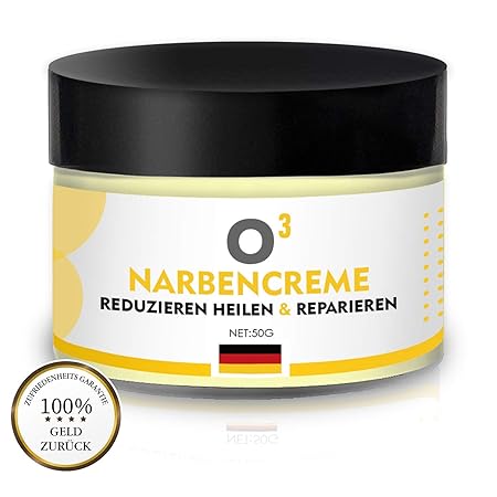 O³ Narbencreme - Narbensalbe // Stretch Marks Cream - Dehnungsstreifen Creme für Frauen nach Schwangerschaft - Aknenarben Hoc