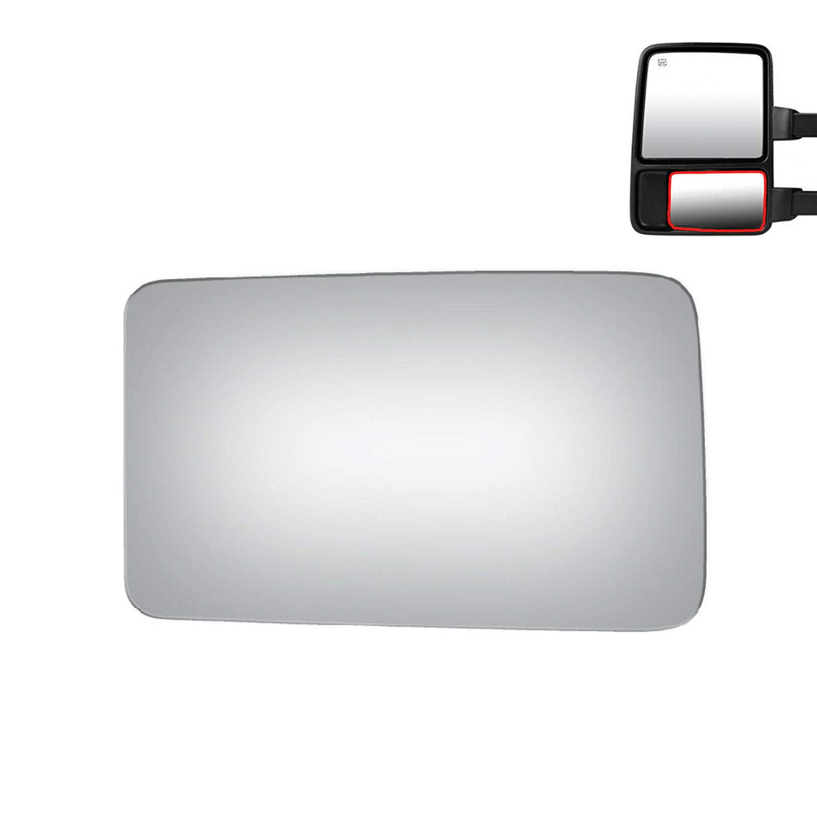 Photo 1 of WLLW Mirror Glass fit for 13-14 F-150 08-20 F250 F350 F450 Super Duty 17-20 F550 Super Duty 16-21 F650 F750 Driver Side (Lower Convex)