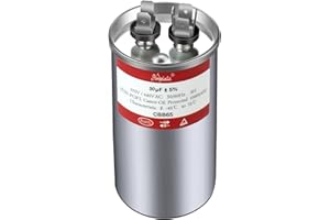 AMPTATA AC Capacitor, 30uf CBB65 Capacitor for AC/HVAC/Air Conditioner/Pool Pump/Condenser Fan Run Motor Start, 30MFD CBB65 370VAC 440VAC 450VAC 50/60Hz Carrier