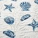 Home Fashion Designs 3-Piece Coastal Beach Theme Quilt Set with Shams. Soft All-Season Luxury Microfiber Reversible Bedspread and Coverlet. Bali Collection Brand. (Full/Queen, Blue)
