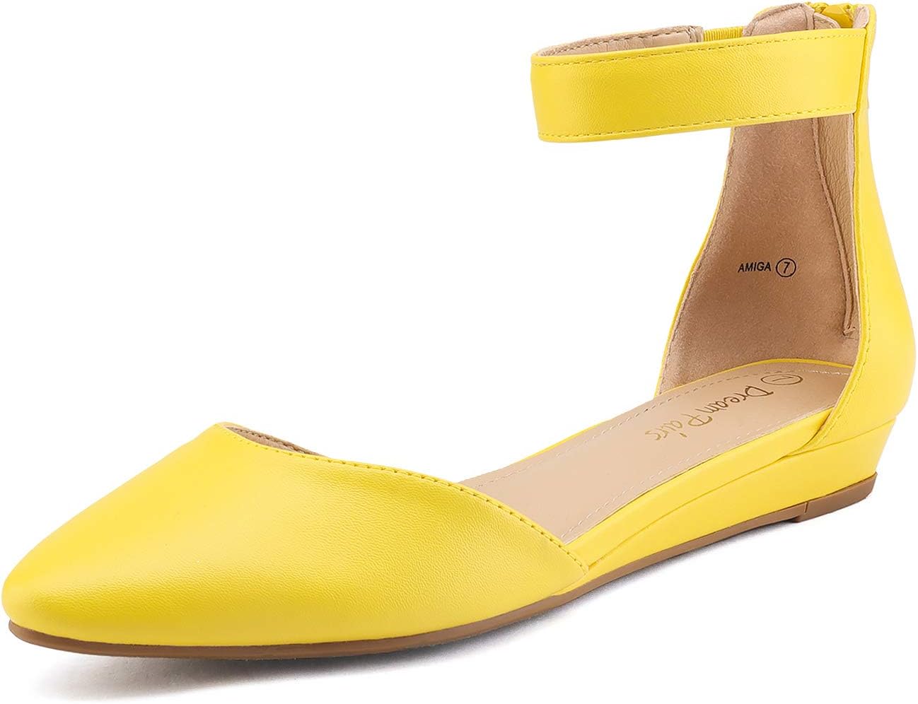 Amiga Women's Low Wedge Flats Shoes