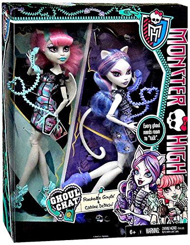 Monster High Ghoul Chat Doll 2-Pack Rochelle Goyle & Catrine DeMew
