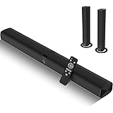 Assistrust Barra de Sonido, Barras de Sonido de 50 W para Altavoces de TV, Barra con Bluetooth 5.0, Barras de Sonido con Cabl