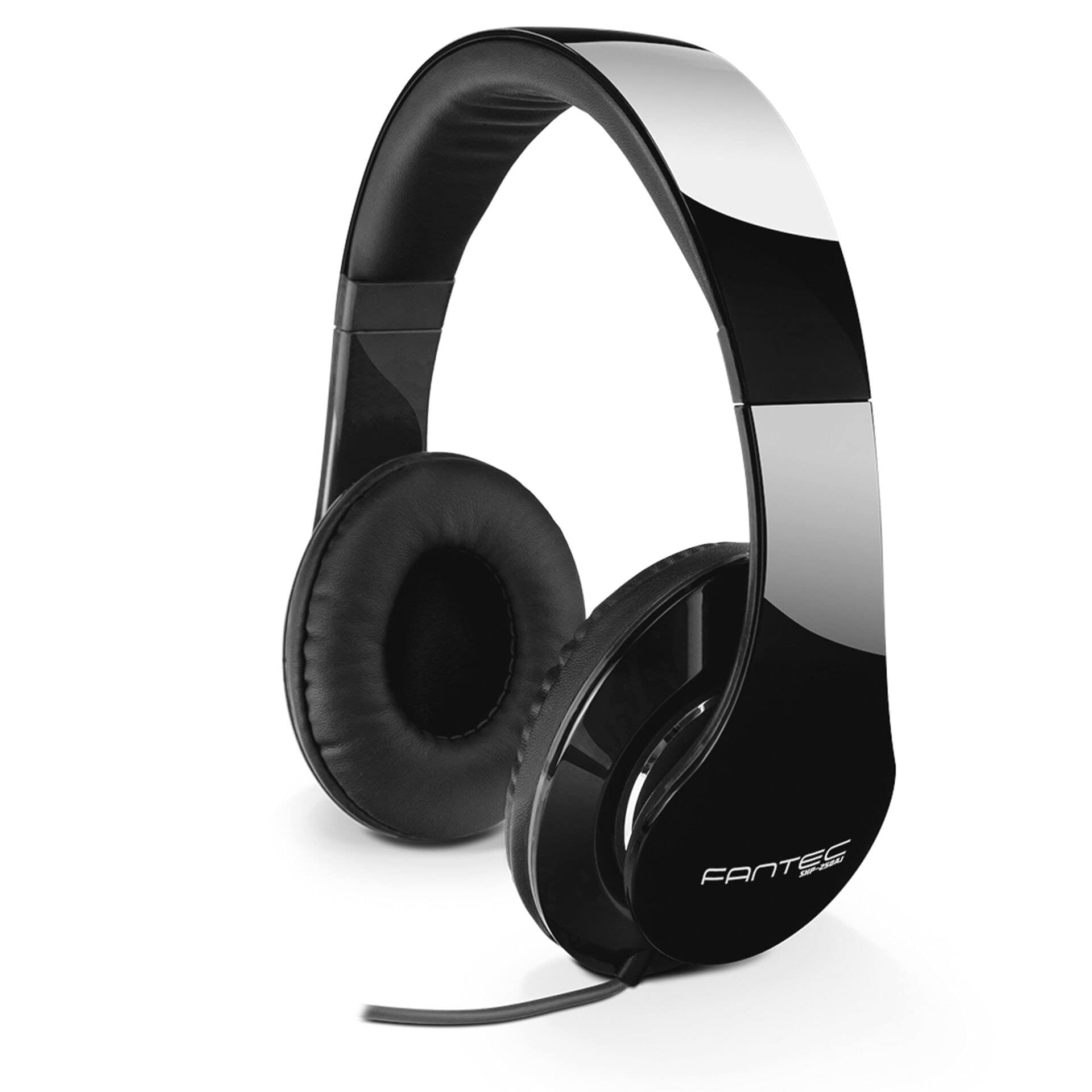FANTEC SHP-250AJ-BB Stereo Headphones, Black, 175 x 75 x 195 mm (W x D x H)