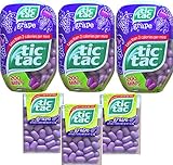 Tic Tacs Grape Flavored Mints Gift Set with Tic Tacs Classic Container Grape Flavored Less Than 2 Calories Per Mint (Set Of 6)