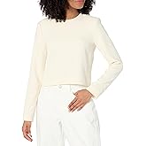 Theory Women's Long Sleeve Minimal Crew Neck Top