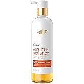 Dove Shower Oil Body Wash Serum + Radiance with Jojoba & Monoi Flower Oils, Hydrating & Radiance‑Boosting Cleanser, 15.3 fl oz