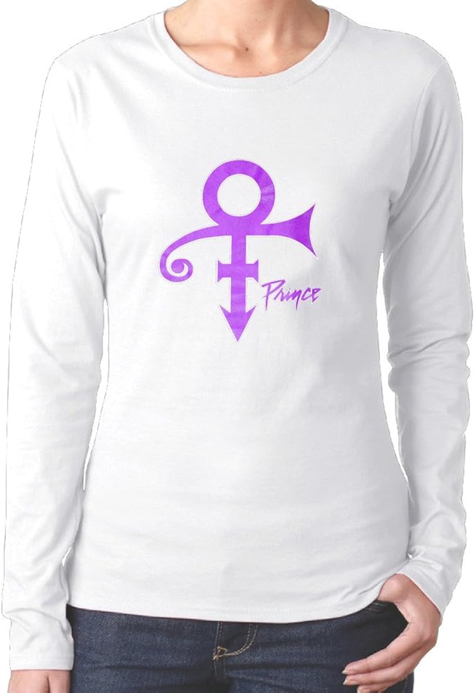 Amazon.com: Mourn Prince Purple Rain Classic Logo Beautiful Women Novelty Long-Sleeves T Shirts 