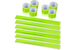 Cozihom Reflective Bands, Reflective Slap Bracelet, Reflective Wristband High Visibility Reflectors, for Night Run, Night Cycling, Night Working