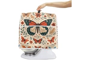 BVBOX Dust Cover Compatible with Stand Mixer, Cloth Cover with Pockets for Stand Mixer and Extra Accessories (Butterfly, L(for 8.5-9.5 qt Mixer))