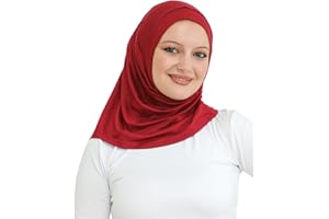 Prien Sport Instant Hijab For Women, Muslim Cotton Turban, Soft Head Scarf, Ready To Wear Hijabs Prayer Clothes, Islamic Wear