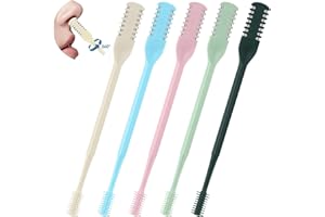 Hot Seller 5Pcs 2-in-1 Nasal Hair Cutter, Double Sided Nose Hair Cutter, Portable 360° Rotating Manual Nose Hair Trimmer for Men and Women,（ 5 Colorful）