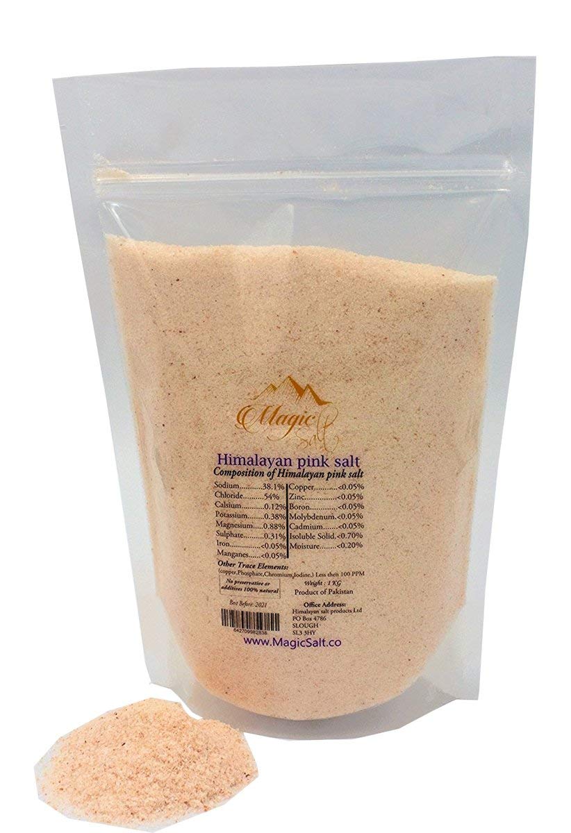 Magic Salt ® Himalayan Fine Pink Salt Pure and Naturally Organic Food Grade Fine Salt