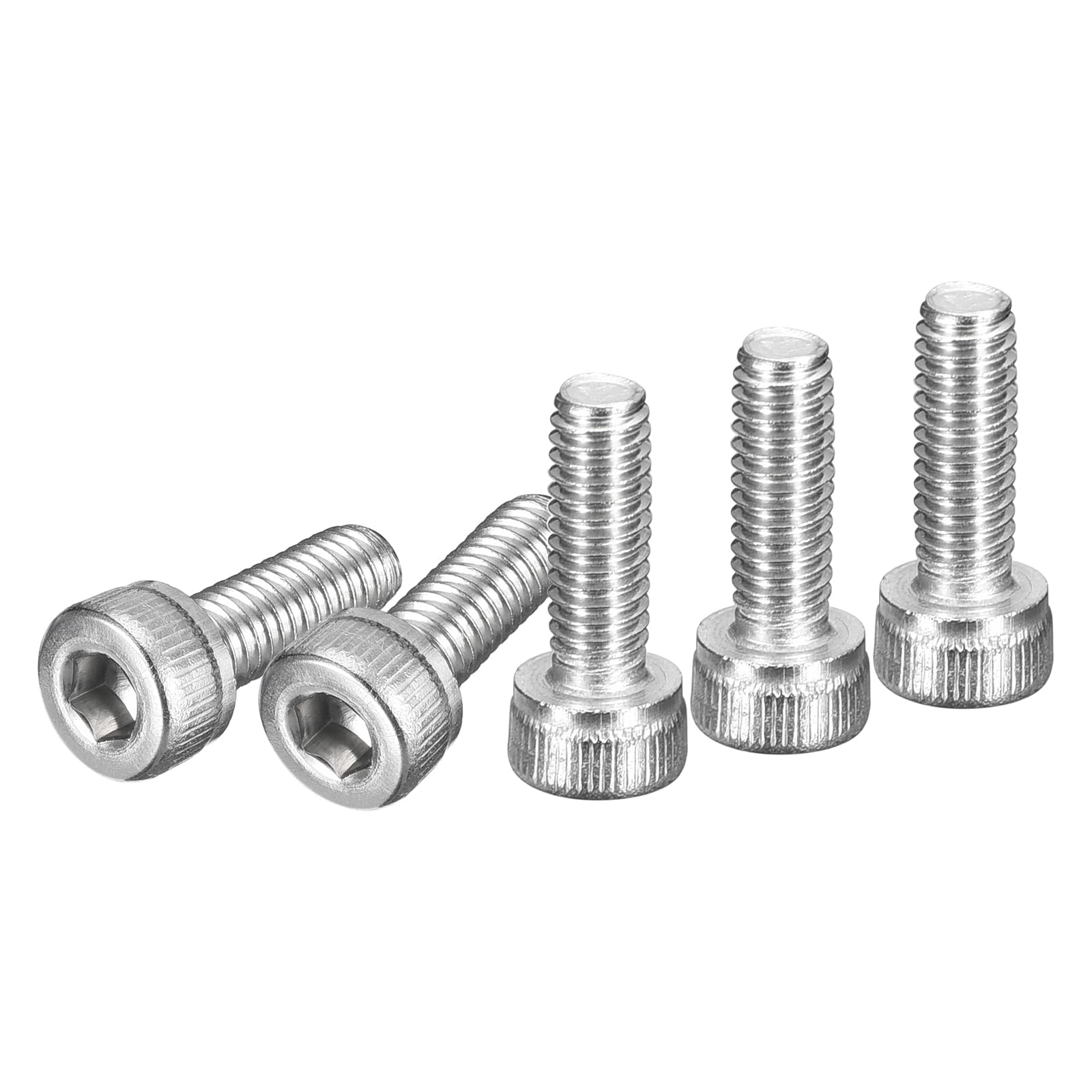 DTGN M3x8mm Socket Head Cap Screws Bolts, 50Pcs 304 Stainless Steel 18-8, Metric Machine Hex Socket Screw, Hex Drive, Bright Finish, UNC Coarse Thread Fully Threaded
