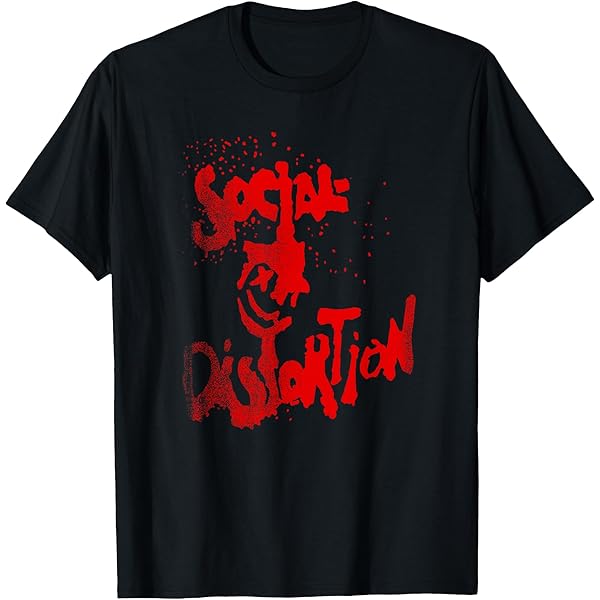 ★新品★AP STUDIO New Distortion Tシャツ Amazon.com: Official Social Distortion Red Splatter Smiley T-Shirt