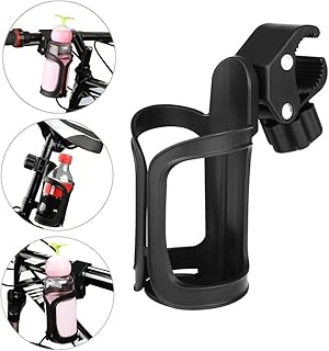AumoToo Fahrrad Getränkehalter, 360 Grad Rotation Getränk Flaschenhalter Kinderwagen Cup Halter für Fahrräder, Mountainbikes, Kinderwagen und Rollstuhl