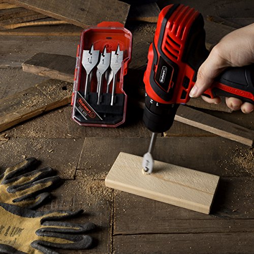 Spade Drill Bit Set, Carbon Steel Build Paddle Bits for High Speed