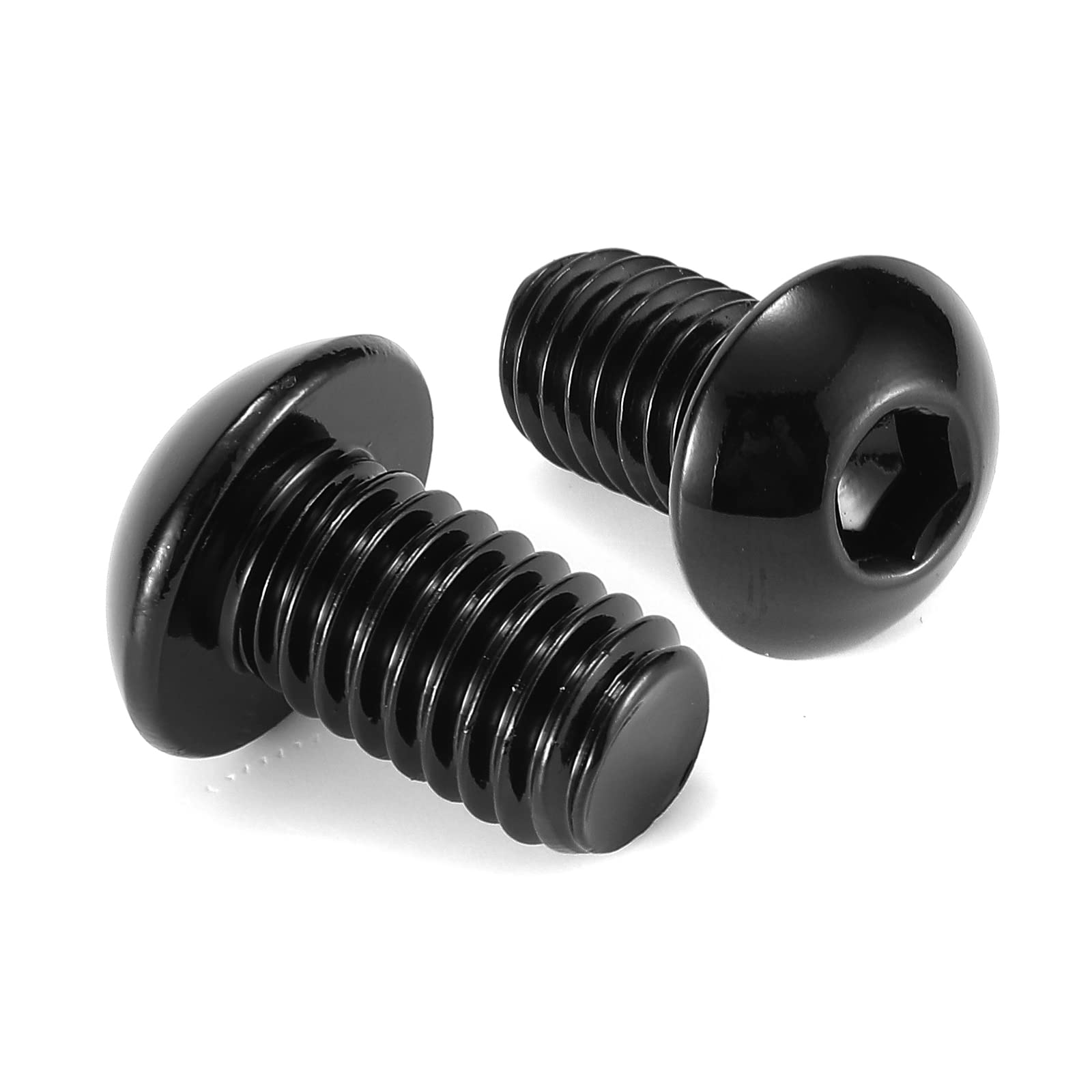Photo 1 of 1/4-20 x 5/8" Button Head Socket Cap Bolts Screws, 10Pcs 304 Stainless Steel 18-8, Allen Hex Drive, Black Oxide by SG TZH(with Hex Spanner)