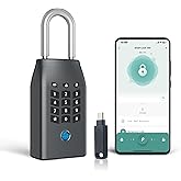 KENRONE Fingerprint Key Lock Box,App Controlled Combination Lock for House Keys,Lock Box for Outside Enhanced Security with F