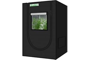 zazzy Grow Tent, 24"x24"x36" Hydroponic Mylar Grow Tent Reflective Garden Growing Dark Room with Observation Window, Removable Floor Tray and Tool Bag for Indoor Plant Growing 2'x2'