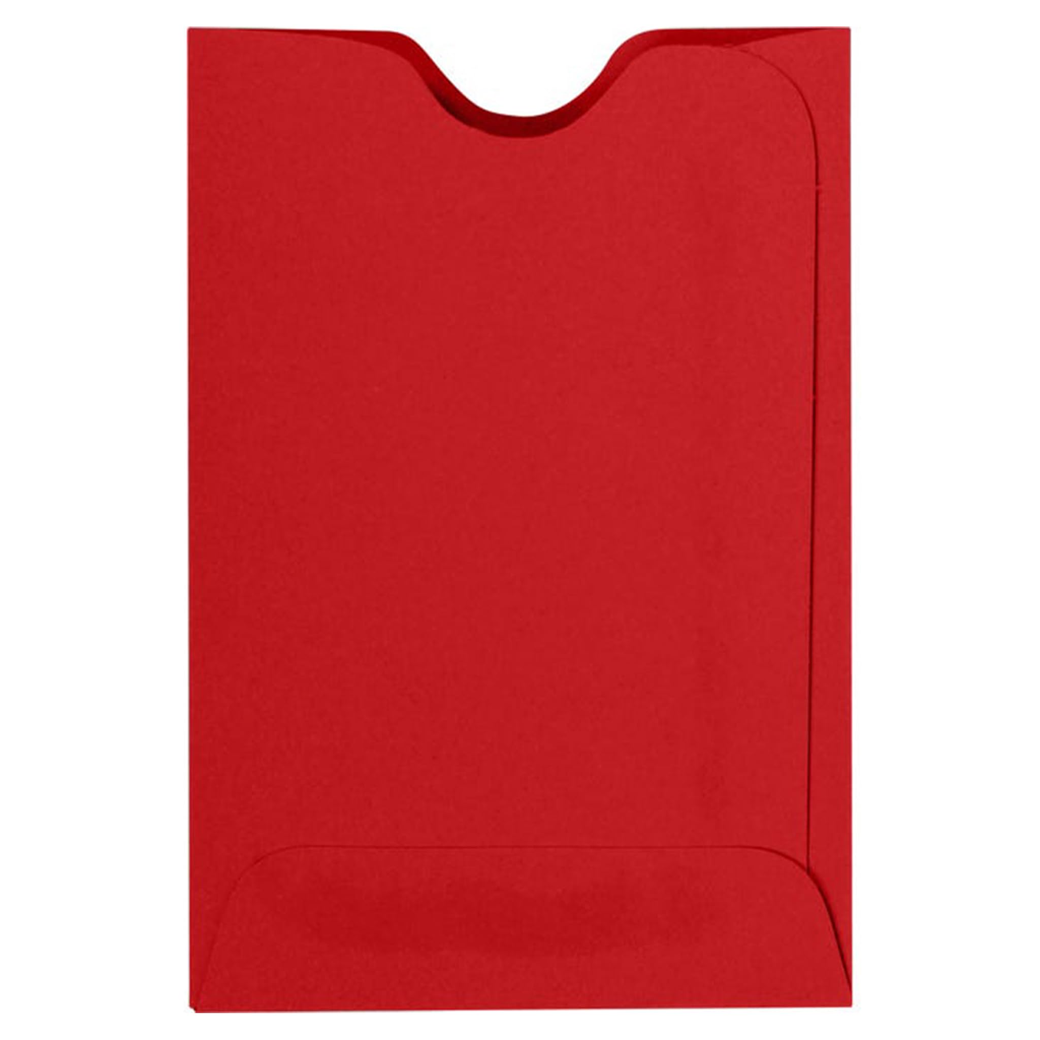 Credit Card Sleeve (2 3/8 x 3 1/2) - Ruby Red (250Qty.)