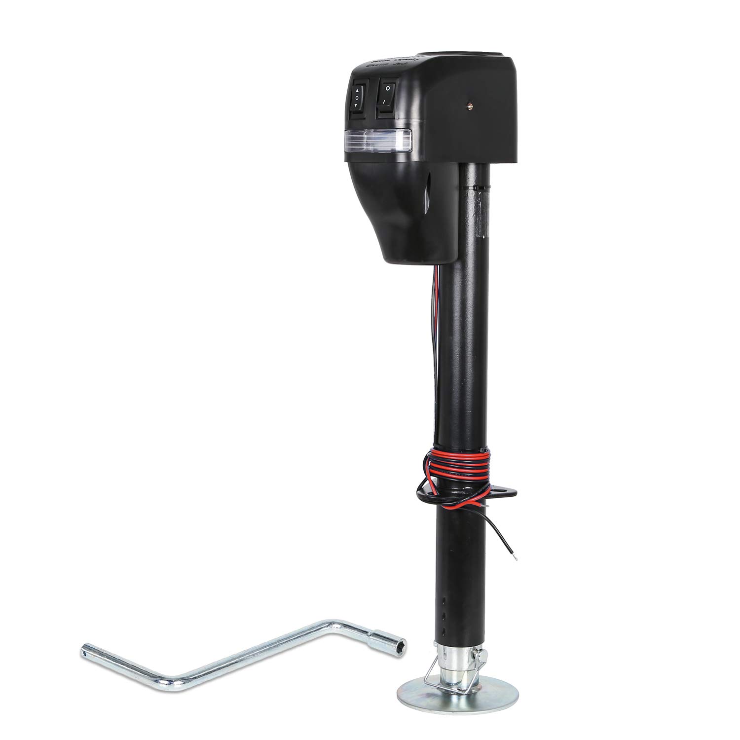 Weize Power Tongue Jack, 3500 Lb. Heavy Duty Electric Trailer Jack with