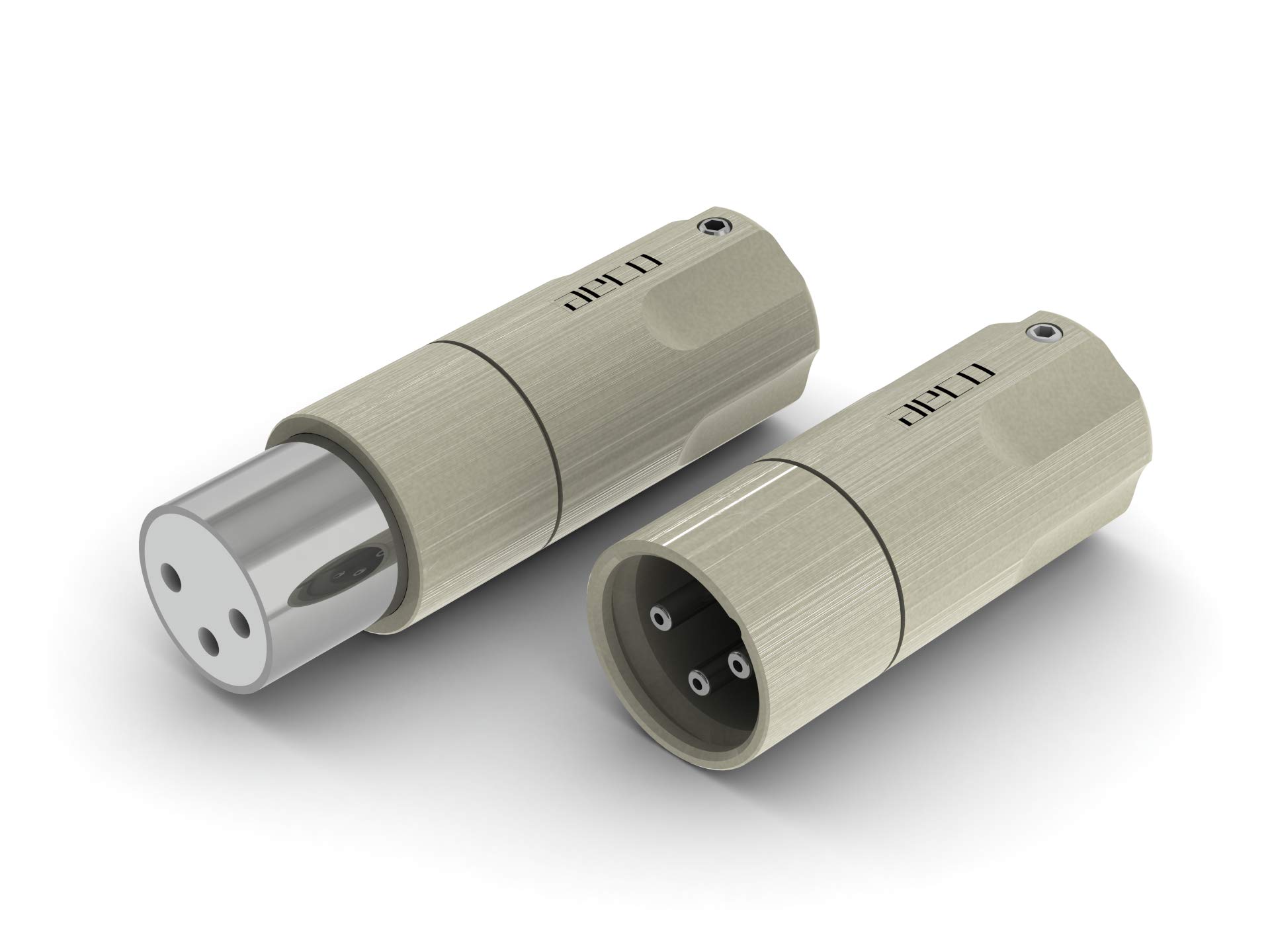 aeco XLR AMI-1060R, 2pcs/1set, Rhodium Plating, Vacuum bag