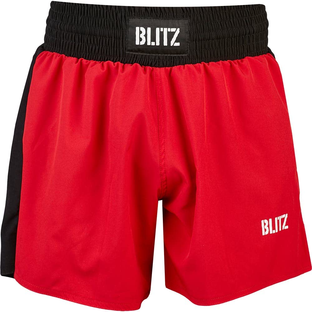 Blitz Diablo Training Fight Shorts - Red, X-Large