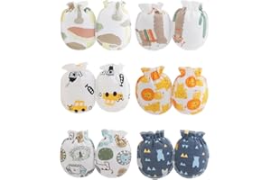 ZURLEFY Cute Baby Mittens Newborn, No Scratch Baby Boy Mittens, Baby Girl Hat Gloves for Toddlers, Infant, Newborn