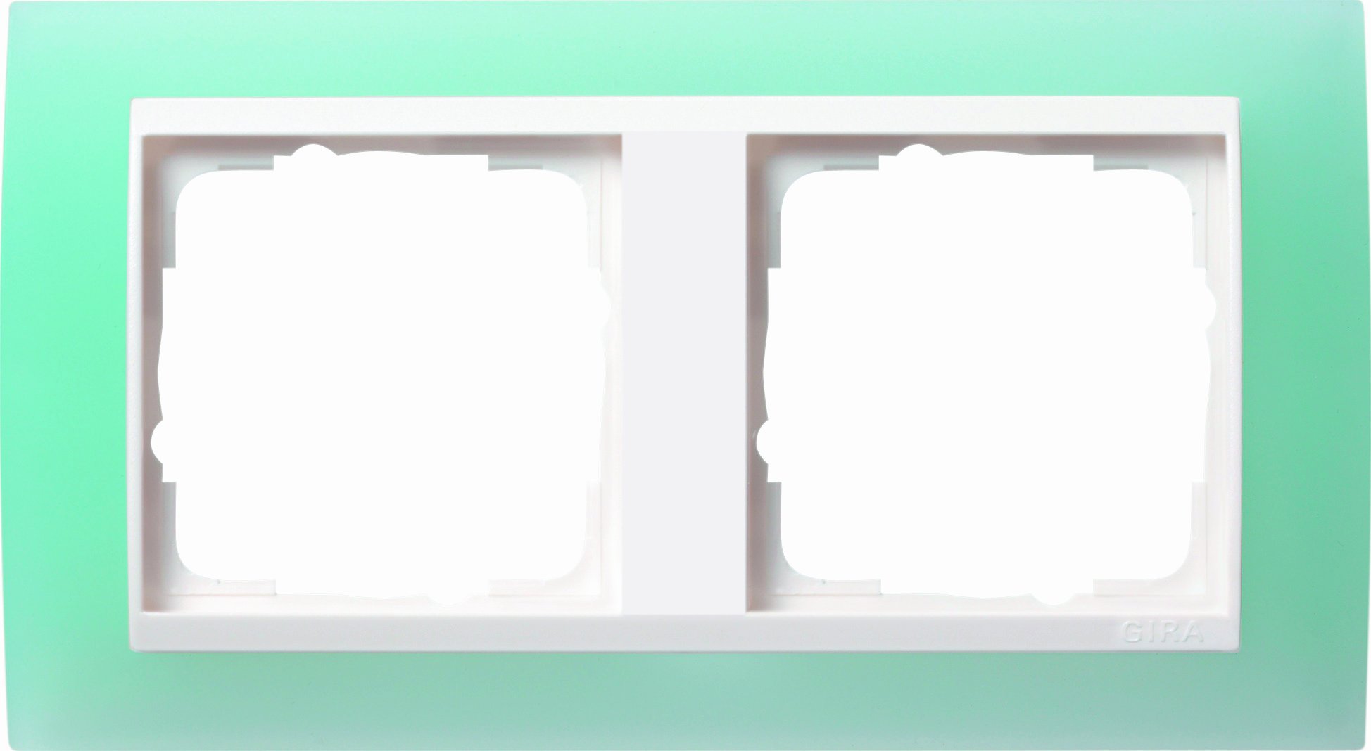 GIRA 0212395 Cover Frame for 2 Sockets for Pure White Gira Event Opaque mint