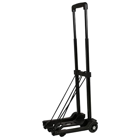 Latiq Mart Portable Travel Luggage Cart Trolley Folding Luggage Carrier Trolley with Extendable Handle