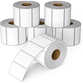 OausTect Thermal Labels 2.25 x 1.25 Barcode Labels Address Sticker, Self-Adhsive Shipping Labels, Compatible with Rollo/Zebra Thermal Label Printer (6 Rolls, 1000 Labels/Roll)