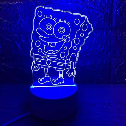 Lampe Optische Täuschung Lampe 3D Visual SpongeBob Geeignet Für