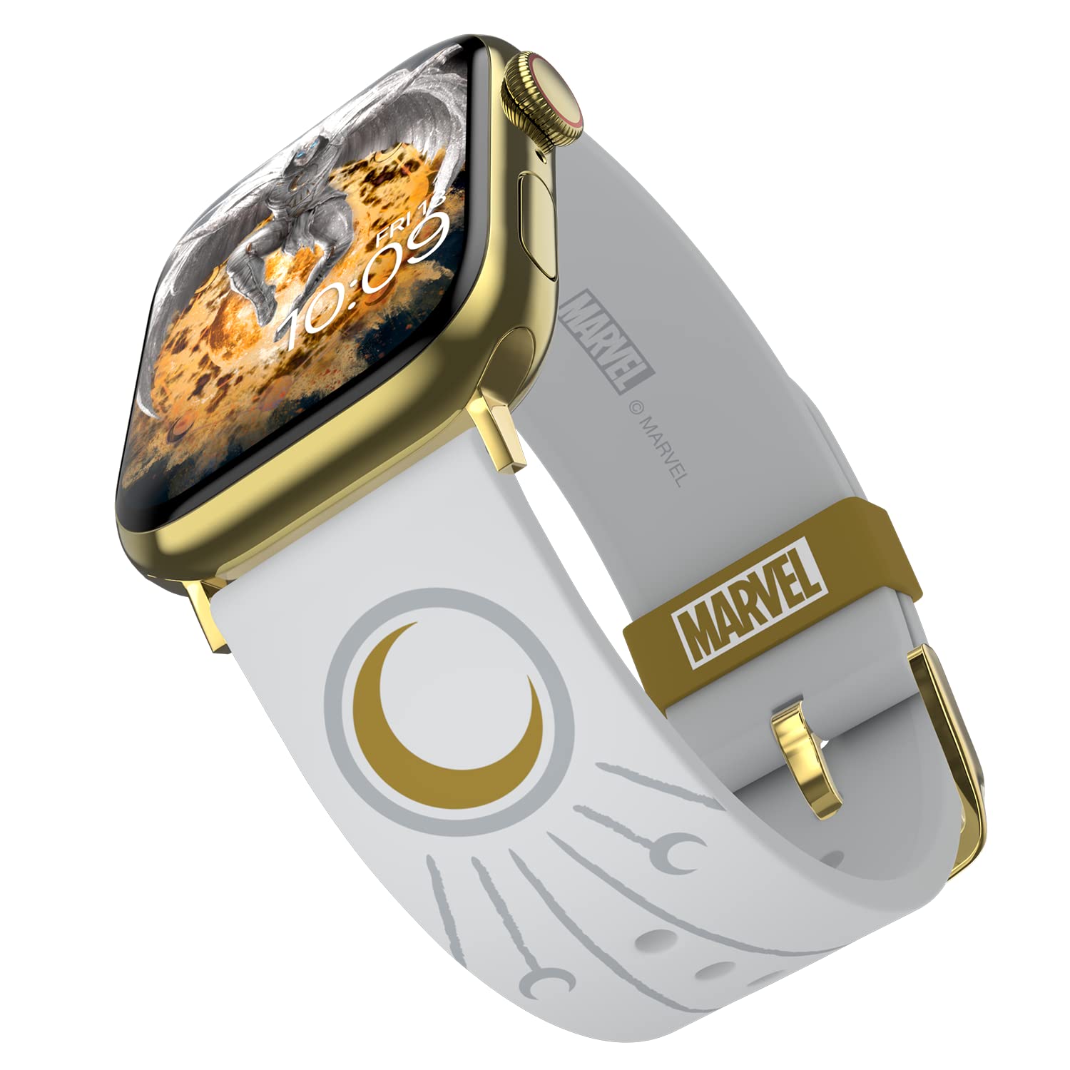 Marvel – Moon Knight Smartwatch Band - Officially Licensed, Compatible with Every Size & Series of Apple Watch (Watch not Included)