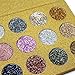 Glitters Eyeshadow Palette, Spdoo 12 Colors Professional Makeup Long Lasting Shimmer Eyeshadow Powder Palette Mineral Pressed Glitter