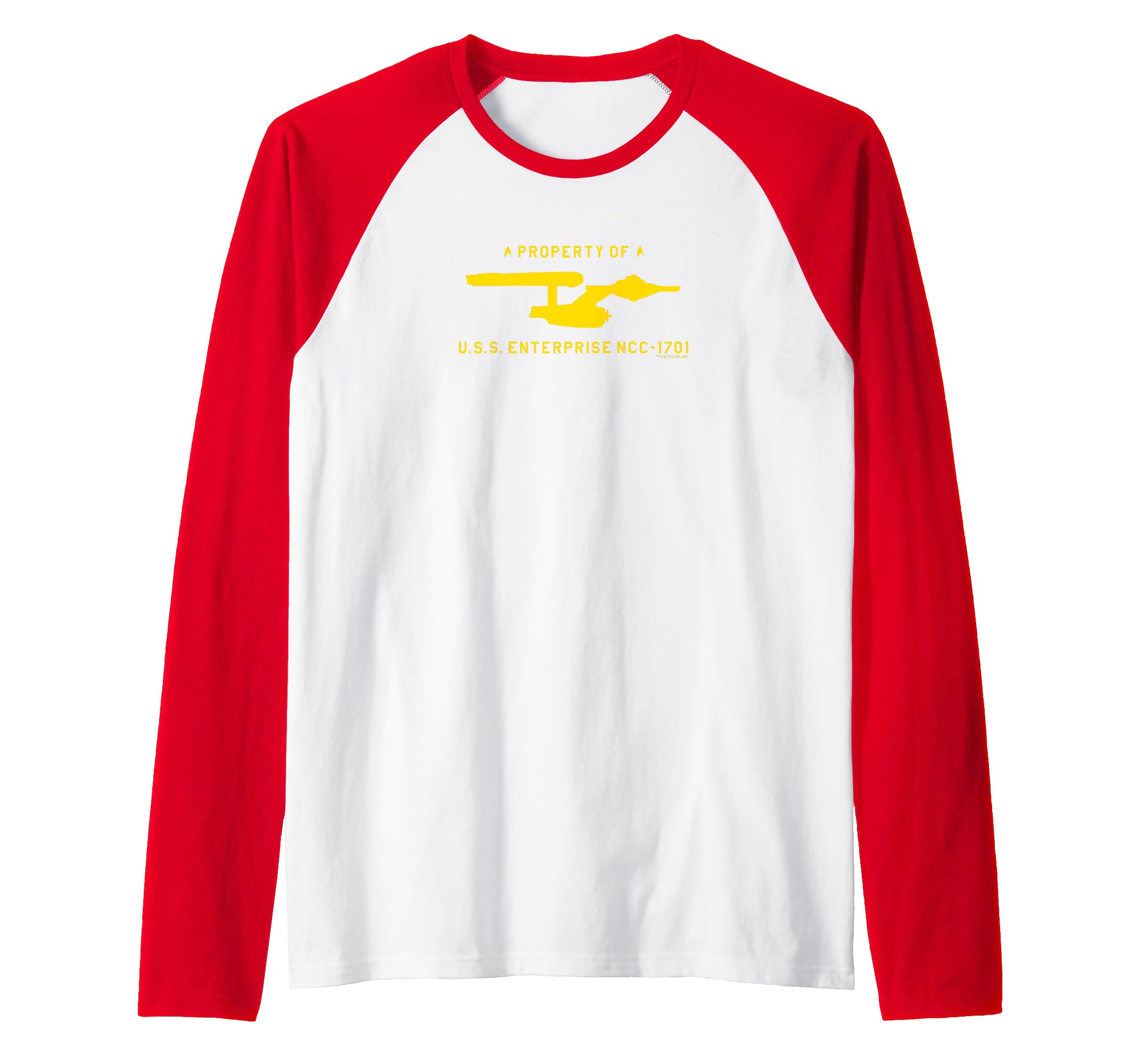 Star Trek: The Original Series U.S.S. Enterprise Property Raglan Baseball Tee