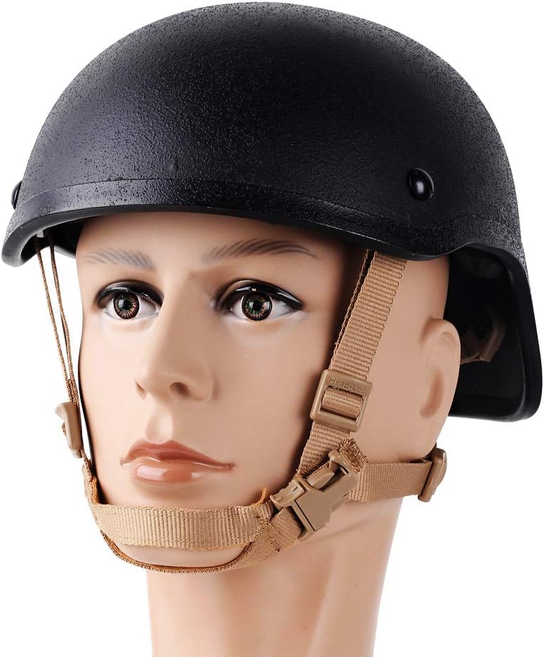 Helmet Chin Strap 4 Points for Tactical Fast/MICH/IBH Kevlar Bump Helmets, X-Nape Helmet Suspension System with Bolts and Screws Tan : Sports & Outdoors