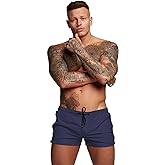 Mens Swim Trunks Quick Dry Swimwear Zipper Pockets, Swim Shorts with Mesh Lining
