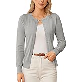 GRACE KARIN Womens Long Sleeve Knit Cardigan Sweaters Casual Dressy Open Front Button Down Cardigans Spring Outfits