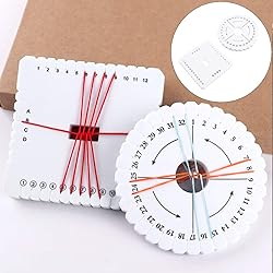 EXCEART 2pcs Kumihimo Beading Cord Disc Disk Round
