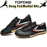 T.O.P ONE Kung Fu Martial Arts Parkour Shoes,Rubber