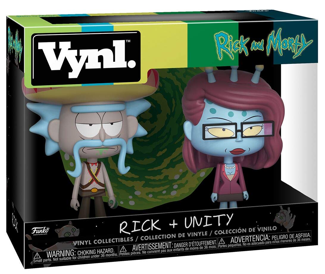 Funko VYNL 4 Inch 2-Pack: Rick & Morty: Rick w/Sombrero & Unity