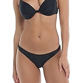 Body Glove Standard Smoothies Solid Minimal Coverage Thong Bikini Bottoms for Women